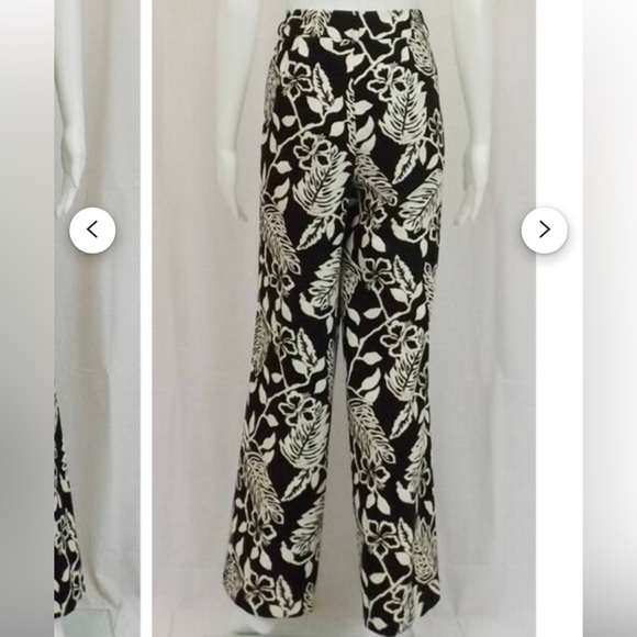 Talbots floral embossed pants size 6 - Picture 12 of 12